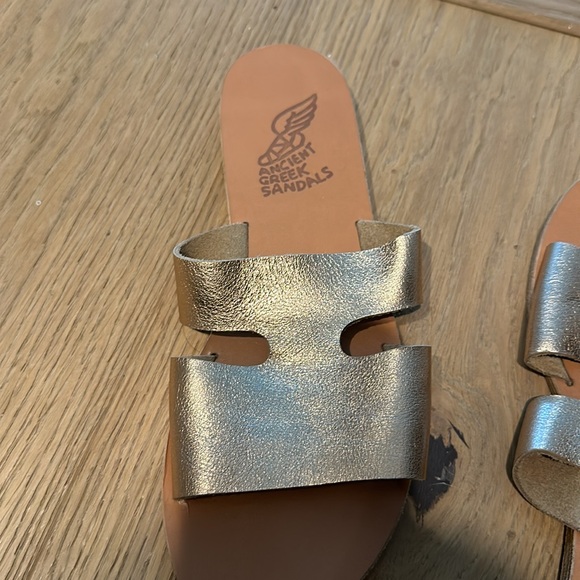 New Ancient Greek sandals worn once. Rose gold leather strap - Picture 2 of 3